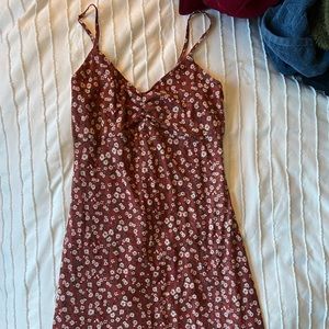 red floral maxi dress